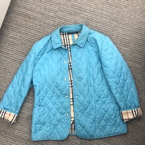 poshmark burberry quilted jacket